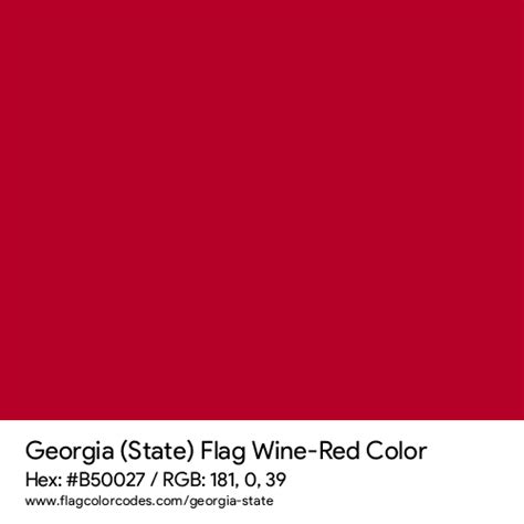 Georgia State Flag Color Codes