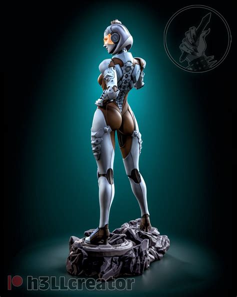 Edi Mass Effect Fan Made 3d Printed Figurinestatue By H3ll Creator Etsy