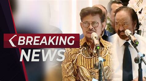 Breaking News Surya Paloh Tanggapi Dugaan Korupsi Kementan Yasin