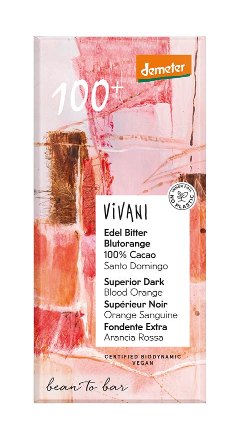 Vivani Bio Edel Bitter Blutorange Cacao Santo Domingo X G