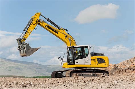 Mittelgroßer Bagger R 920 Litronic Liebherr Excavators auf Raupen