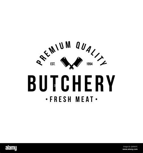 Butchery Logo Black And White Stock Photos And Images Alamy