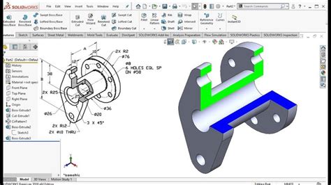 Solidworks Practice Exercise 23 Solidworks Tutorial Circular Pattern