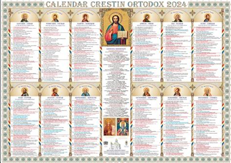 Calendar Ortodox 2025 Calendar Zaina Claire