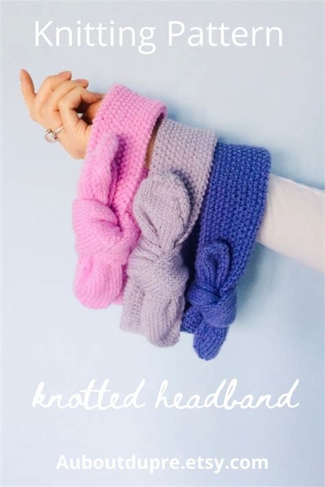 Lovely easy headband knitting pattern | Knit headband pattern, Knitting ...