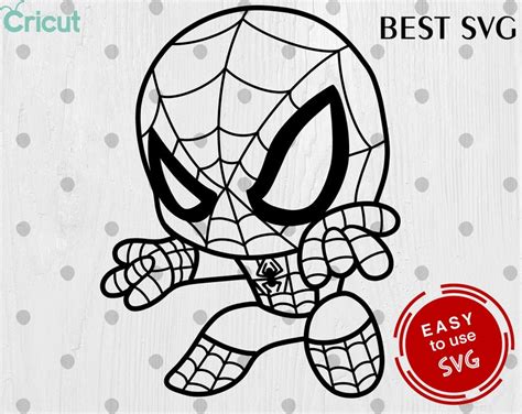 Spiderman SVG Cricut svg Silhouette Cut File Clipart | Etsy