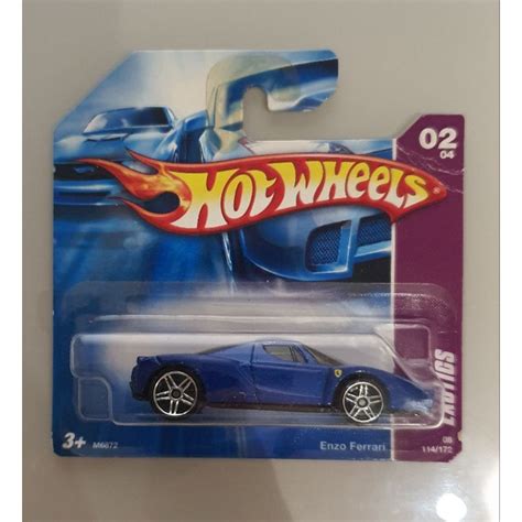 Ferrari Enzo Hot Wheels Azul Lacrada Escorrega O Preço