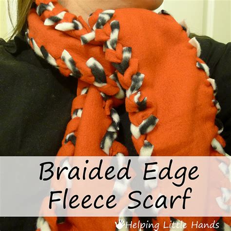 Pieces By Polly Tutorial No Sew Braided Edge Double Layer Fleece