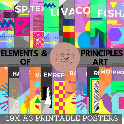 Elements And Principles Of Art Classroom Posters • Teacha