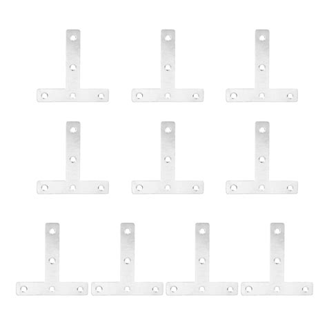 10 Pcs Steel Corner Bracket Practicable Steel Brackets Angle Bracket