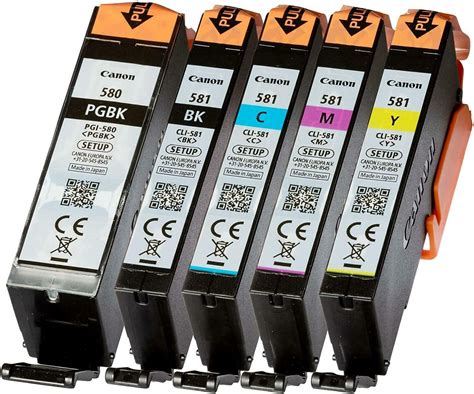 Canon Ink Cartridges PGI 580PGBK CLI 581BK CLI 581C CLI 581M CLI 581Y