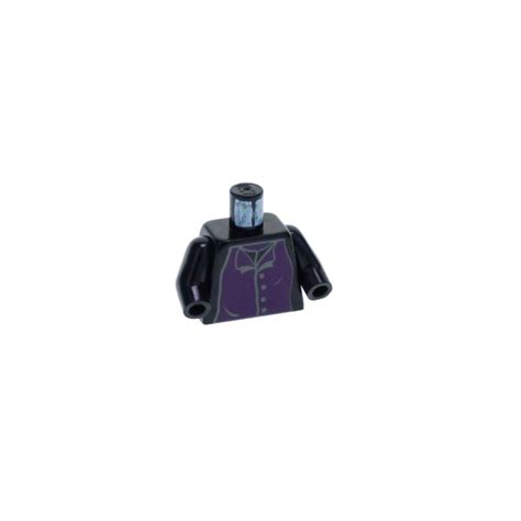 1 X Lego System Torso Oberkörper Figur Harry Potter Professor Snape Schwarz Violette Hemd Für