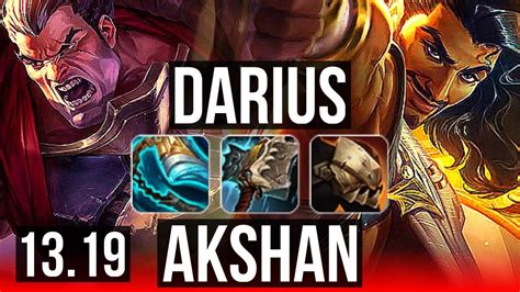 Darius Vs Akshan Top 1 8m Mastery 6 Solo Kills Legendary 400