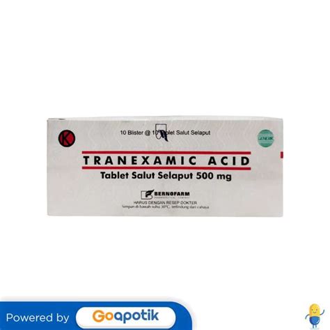 Jual TRANEXAMIC ACID BERNOFARM 500 MG BOX 100 TABLET Di Seller Apotek