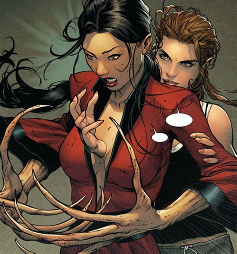 Marvel Comics Lady Deathstrike Vs Kitty Pryde By Steve Mcniven Comic Book Characters Comic