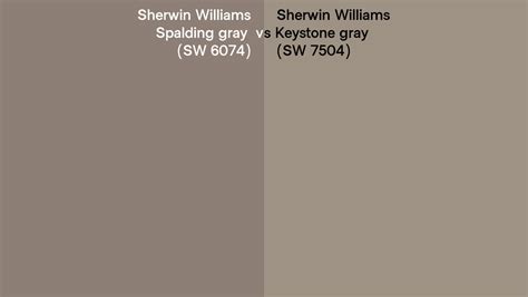 Sherwin Williams Spalding Gray Vs Keystone Gray Side By Side Comparison