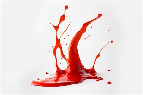 Premium Photo Red Paint Splash Tomato Strawbery Or Red Juice