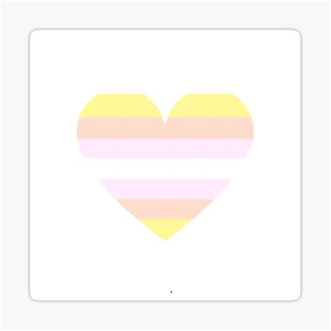 Pride Flag Heart Pangender Pride White Background Sticker By