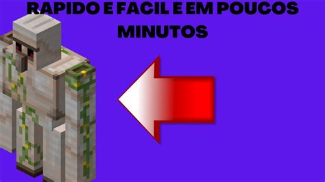 Como Fazer Um Golem De Ferro No Minecraft YouTube