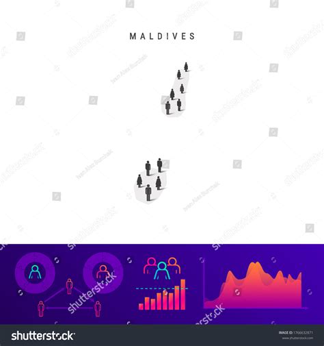 Maldivian People Map Detailed Vector Silhouette Stock Vector Royalty