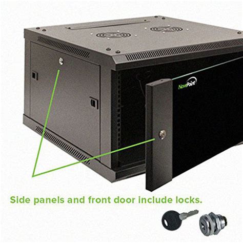 Getuscart Navepoint 15u Wall Mount Server Data Cabinet 24 Inch Depth Glass Door Lock And Key W