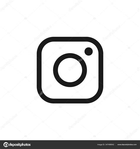 Black Instagram Logo Vector