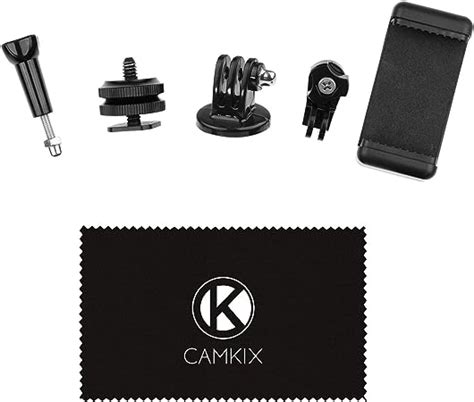 Amazon Camkix Hot Shoe Mount Adapter Kit Compatible With Phone Action Cam To The Flash