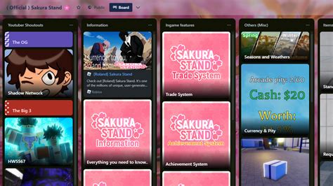 Sakura Stand Trello Link Power Up Gaming