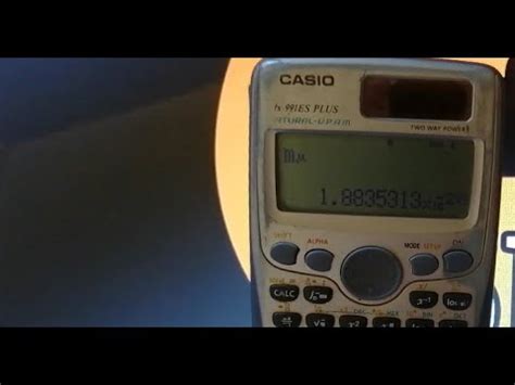 How To Find Muon Mass Constant Value In Casio Fx Es Plus Calculator