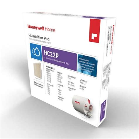 Honeywell Whole House Flow Through Bypass Replacement Air Humidifier Pad Hc22p The Home Depot