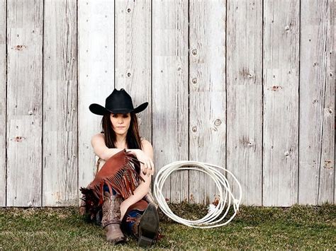 Free Download Rodeo Cowgirl Female Models Hats Boots Fun Rope