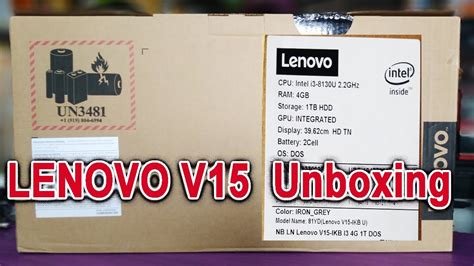 Lenovo V Laptop Unboxing Review Youtube