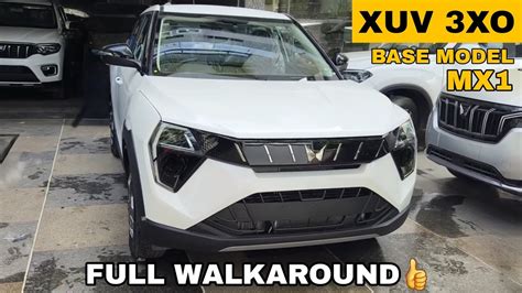 Mahindra Xuv 3xo Base Model Mx1 Variant Full Walk Around Video