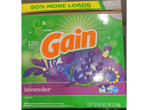 Gain Ultra Powder Laundry Detergent Lavender 120 Loads 137 Oz39 Kg