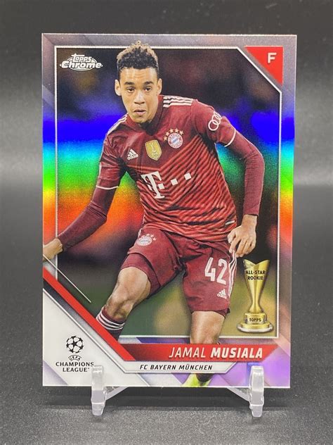 JAMAL MUSIALA 2021 22 Topps Chrome UEFA SILVER REFRACTOR 69 Bayern