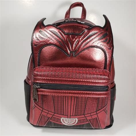 New 2022 Loungefly X Marvel Scarlet Witch Metallic Mini Backpack