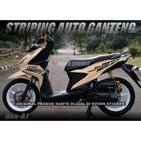 Jual Striping Beat New Beat Deluxe Striping Variasi Cutting Sticker