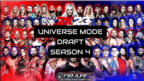 Wwe 2k23 Universe Mode Season 2 Draft Youtube