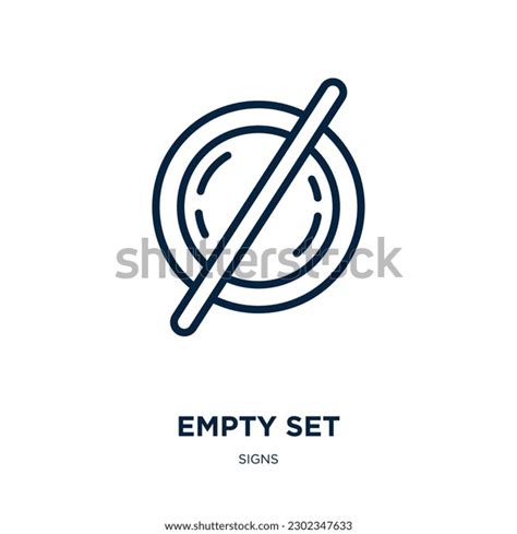 Empty Set Symbol Icon Signs Collection Stock Vector (Royalty Free) 2302347633 | Shutterstock