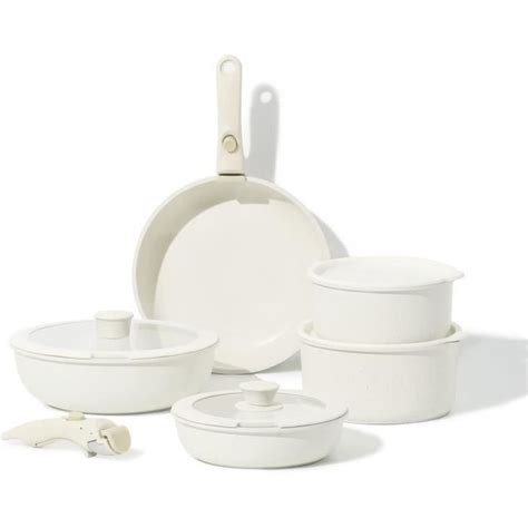 Ensemble De Casseroles Et Poêles Carote Lot De 11 Granit Antiadhésif Induction Cdiscount