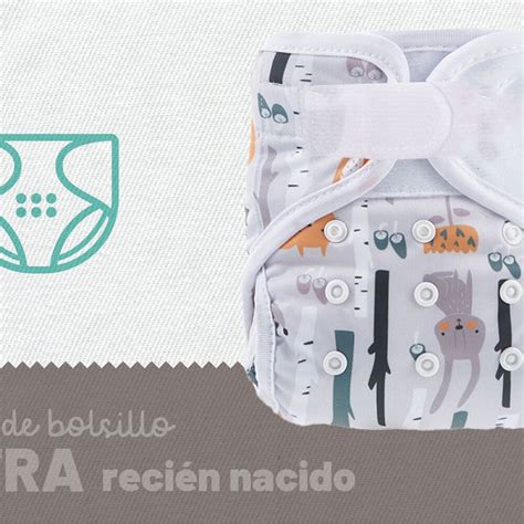 Pañal de tela ecológico de bolsillo ULTRA RECIÉN NACIDO Upamamá