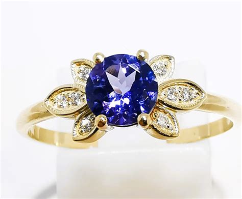 No Reserve Price Ring Yellow Gold Tanzanite Catawiki