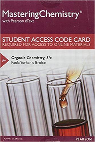 Mastering Chemistry With Pearson Etext Standalone Access Card For