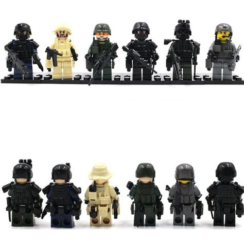 SWAT Special Force Policeman Compatible Lego SWAT Minifigures