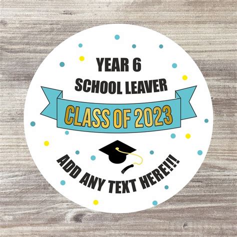 48 X Year 6 School Leaver Teacher Leaving Ts School Stickers Class Of 2024 Graduation Labels