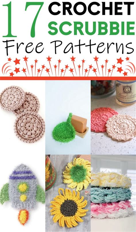 Free Crochet Scrubbie Patterns To Make Softer Scrubbies Clairea