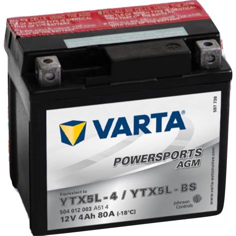 Batteria Moto Ytx L Bs V Ah A Speedautoricambi It