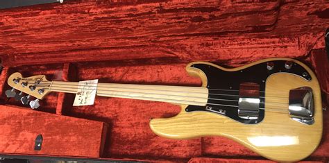 Fender Pbass Fretless Naked Blonde Lowend Bass Shop Vault