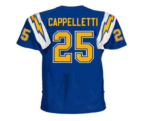 JOHN CAPPELLETTI | San Diego Chargers 1981 Wilson Throwback NFL Football Jersey