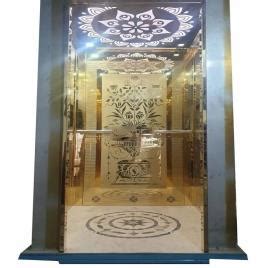 Mirror Finish 6 Person Stainless Steel Elevator Cabin, For Residential ...